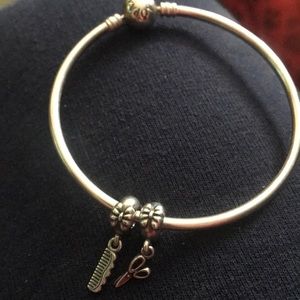 Authentic Pandora bracelet with charms